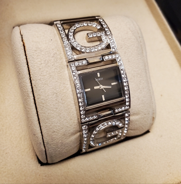 Guess Rhinestone Bangle Wristwatch - Picture 3 of 11